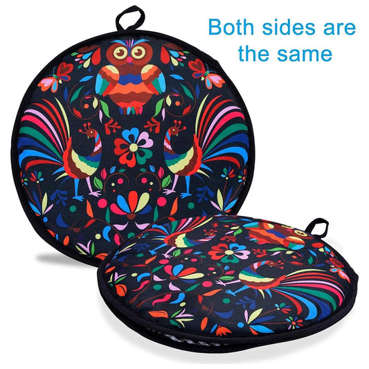 12Inch Microwaveable Tortilla Warmer 1PC Thermal Fabric Holder for Naan Bread, Pizza, Taco, Home Party & Family Meals Peaceful Pleasures Health and Wellness