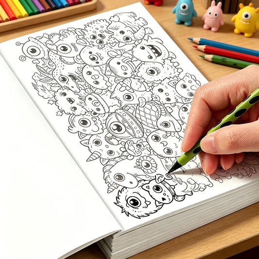 28 Page Trace&color Doodles Coloring Book Relaxing Doodle Art Tracing Peaceful Pleasures Health and Wellness