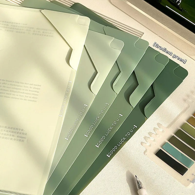 A4 Folder Lock Buckle Aesthetic Office Information Booklet Large