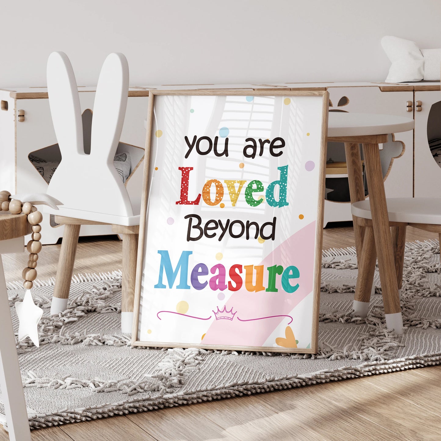 Kids Bible Verse Canvas Wall Art | Christian Poster for Children