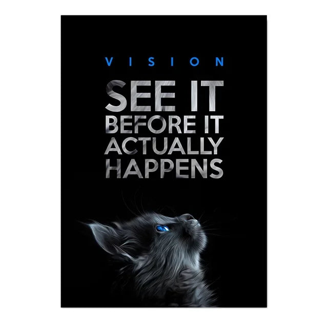 Nordic Lion Tiger Motivational Canvas Wall Art Poster Print Canvas Wall Art Peaceful Pleasures Health and Wellness 13 50x70cm Unframed