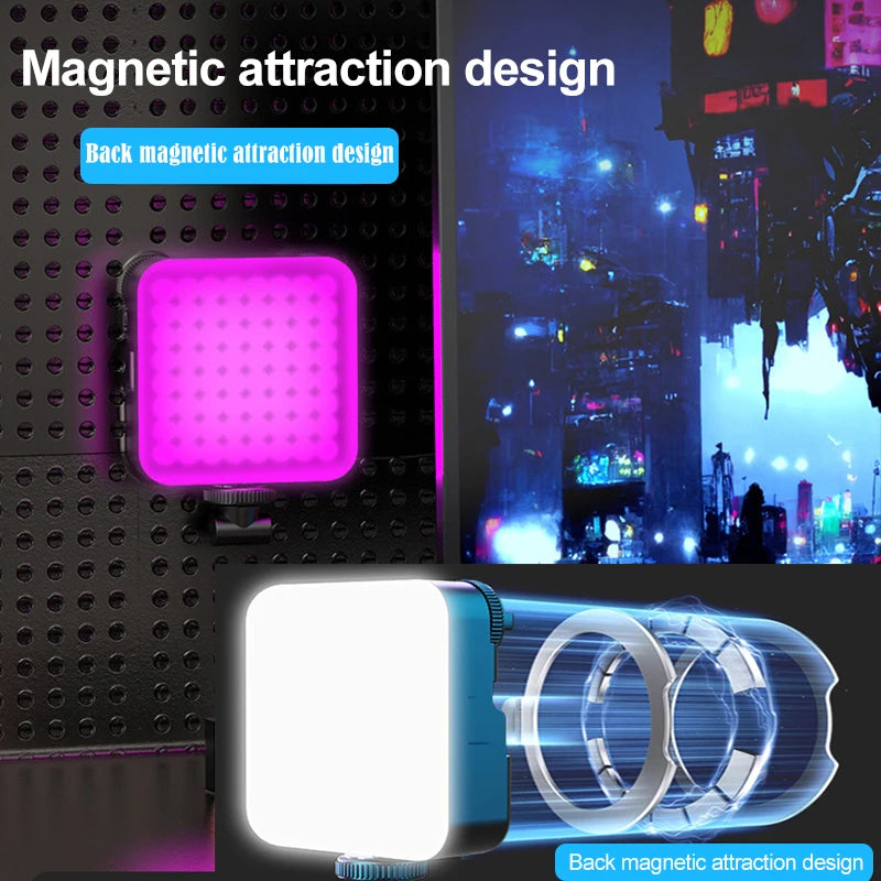 Led Light Ring With Tripod Magnetic Absorption Fill Light Lamp Selfie Led Light Portable Rechargeable Led Lamp Photography LED Peaceful Pleasures Health and Wellness