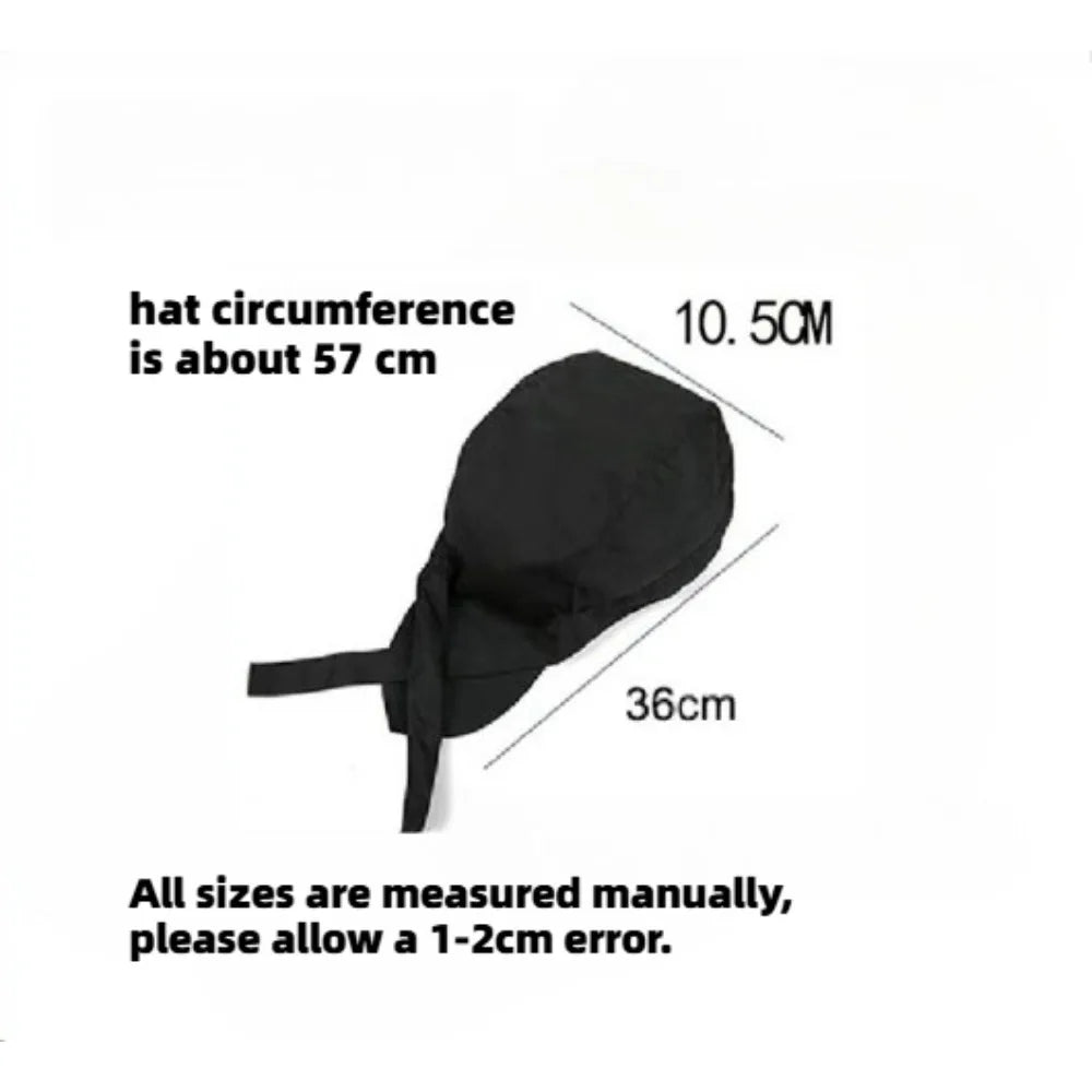 Unisex Chef Pirate Hat | Adjustable Kitchen Cap for Cooks & Bakers