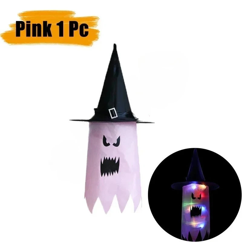 LED Light-Up Witch Hat | Halloween Glow Cosplay Costume