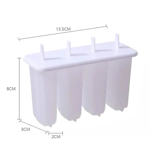 4-Cavity BPA-Free Popsicle Mold with Lid – Easy-Release Ice Cream Popsicle Ice Cream Mold Oasis Select