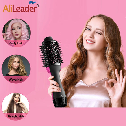 Hair Dryer Brushes For Women Blow Drying Travel Hair Dryer Straightener Curler Massager One Step Volumizer Hot-Air Hair Brushes Peaceful Pleasures Health and Wellness