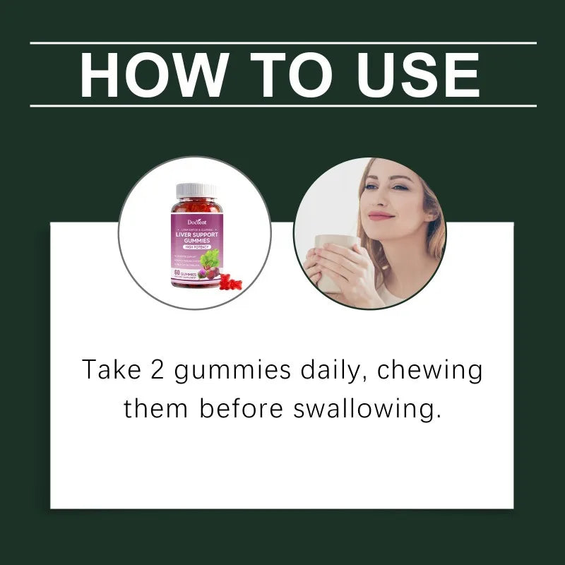 Milk Thistle Vitality Gummies | Daily Cleansing Supplement 60ct