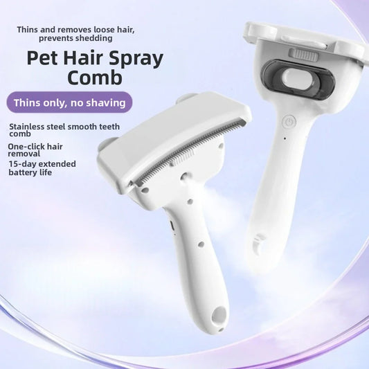 USB Rechargeable Pet Hair Remover Brush & Self-Cleaning Comb Pet Grooming Brush Oasis Select