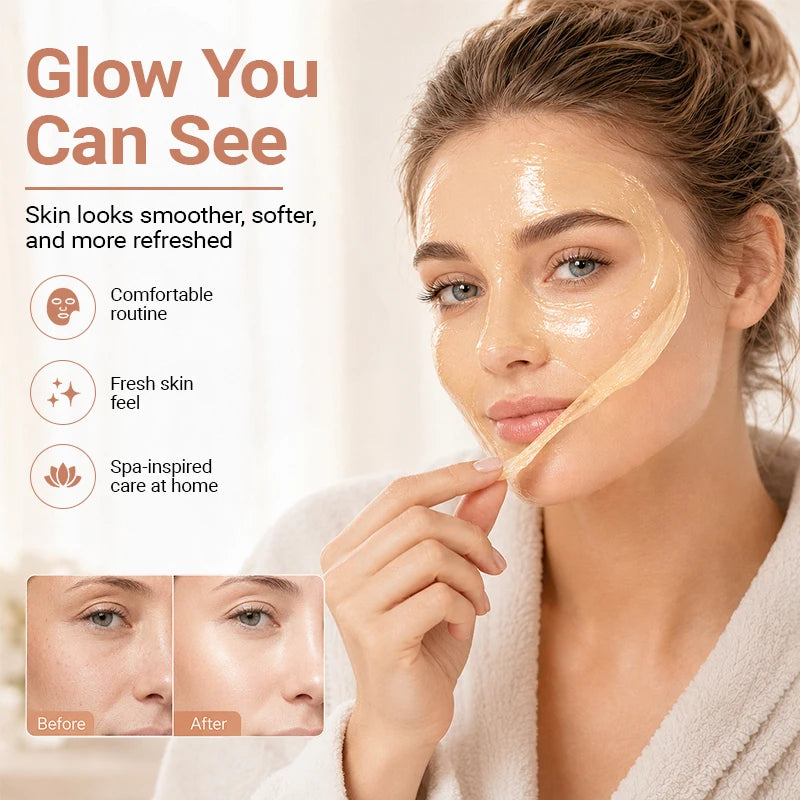 Collagen & Biotin Day Night Mask, Intense Moisturizing Hydration, Smooth Rough Skin, Make Skin Tender Soft & Glowing Facial Care Peaceful Pleasures Health and Wellness