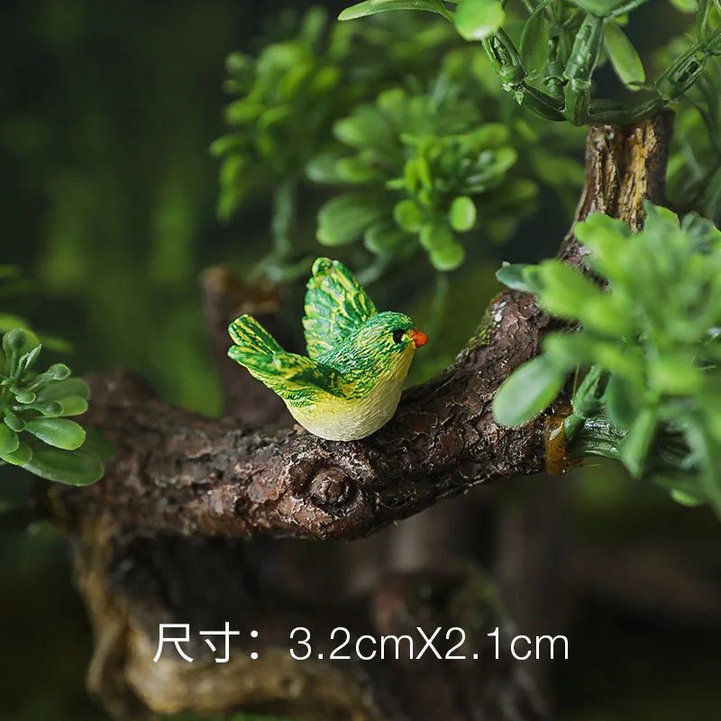 Simulation Wild Birds Animal Toys Cute Mini Parrot Model Figures Miniature Landscape Ornament Household Decoration Gifts лягушки Peaceful Pleasures Health and Wellness 05
