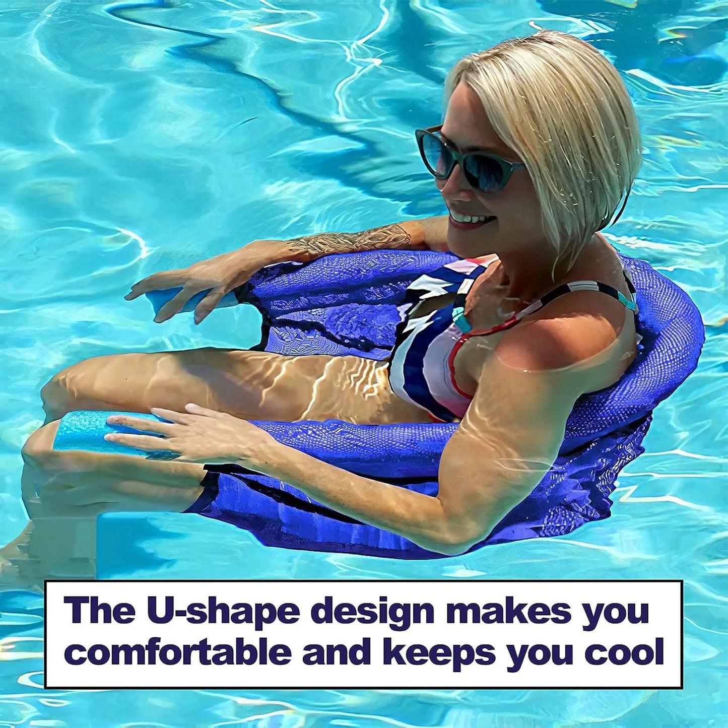 Floating Pool Chair Mesh Hammock Lounger – Pool & Sea Float