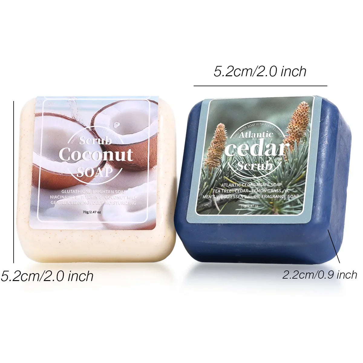 Atlantic Cedar Men's Essential Oil Handmade Soap – 70g Bar