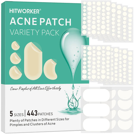 Hydrocolloid Acne Patches – Invisible, Waterproof | All Skin Types Hydrocolloid Acne Patch Peaceful Pleasures Health and Wellness 443PCS
