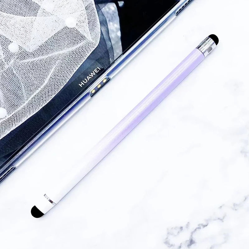 2-in-1 Stylus Pen Touch Pencil For Cell Phone Accessories For iphone Electrostatic Touch Pen For Phone Touch Screen Stylus Pens Peaceful Pleasures Health and Wellness Gradual purple