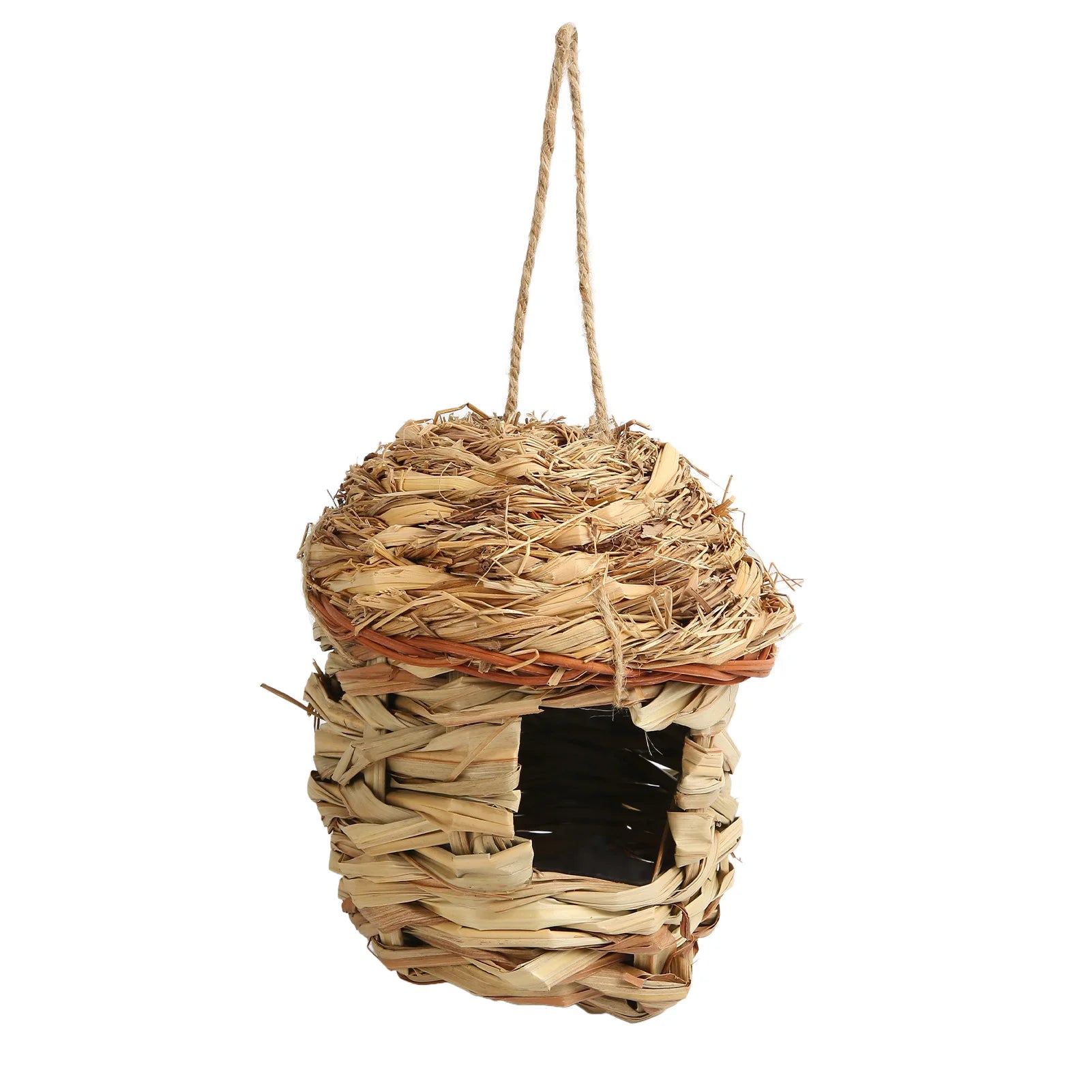 Woven Bird House Grass Bird Safe Breathable Decorative Environmental Friendly for Courtyard for Hummingbirds for Indoor Peaceful Pleasures Health and Wellness