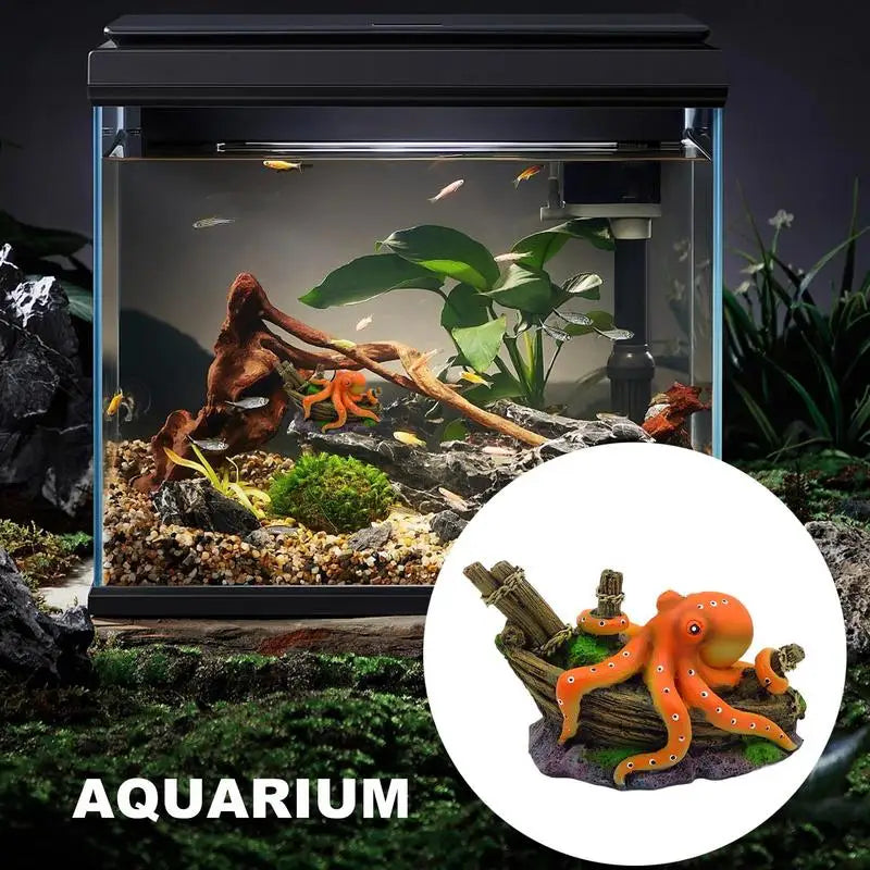 Small Aquarium Decoration Artificial Sea Creatures Decoration Accessories Cartoon Miniature Ornament For Home Cafe Hotel Bedroom Peaceful Pleasures Health and Wellness