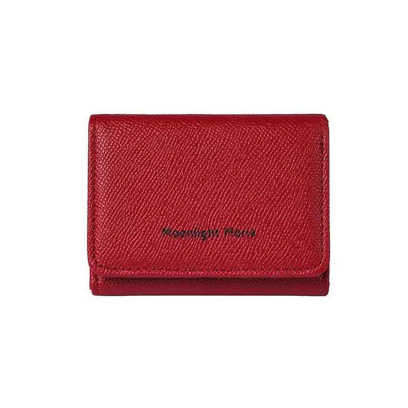 3-Fold PU Leather Card Holder Wallet | RFID Multi-Slot Purse