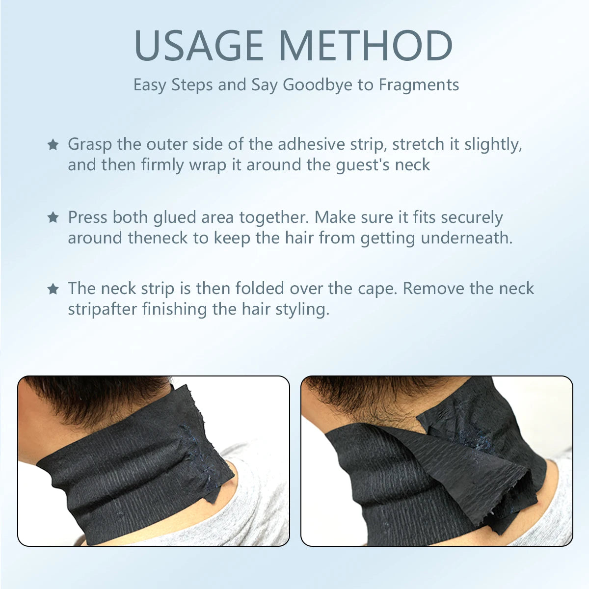 Barber Neck Strips Disposable & Flexible Paper Neck Strips Barber Supplies for Salon Hair Cutting & Stylist Water Resistant Peaceful Pleasures Health and Wellness