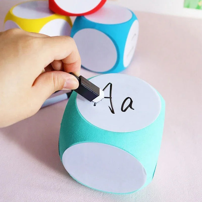 EVA Foam Erasable Dice Random Soft Reusable Parents Kids Interactive