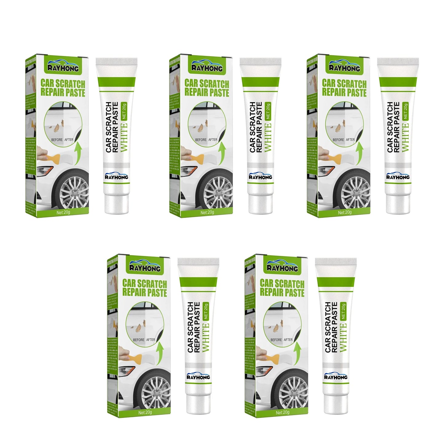 RayHong Fiberglass Repair Paste | Long Strand Fiber Quick Dry 20g