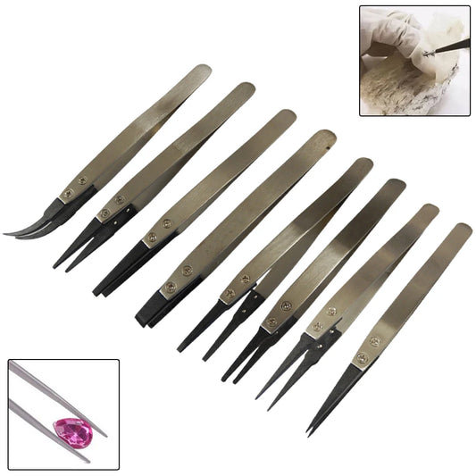 ESD Anti-static Tweezers 116- Industrial Replaceable Carbon Fiber Peaceful Pleasures Health and Wellness