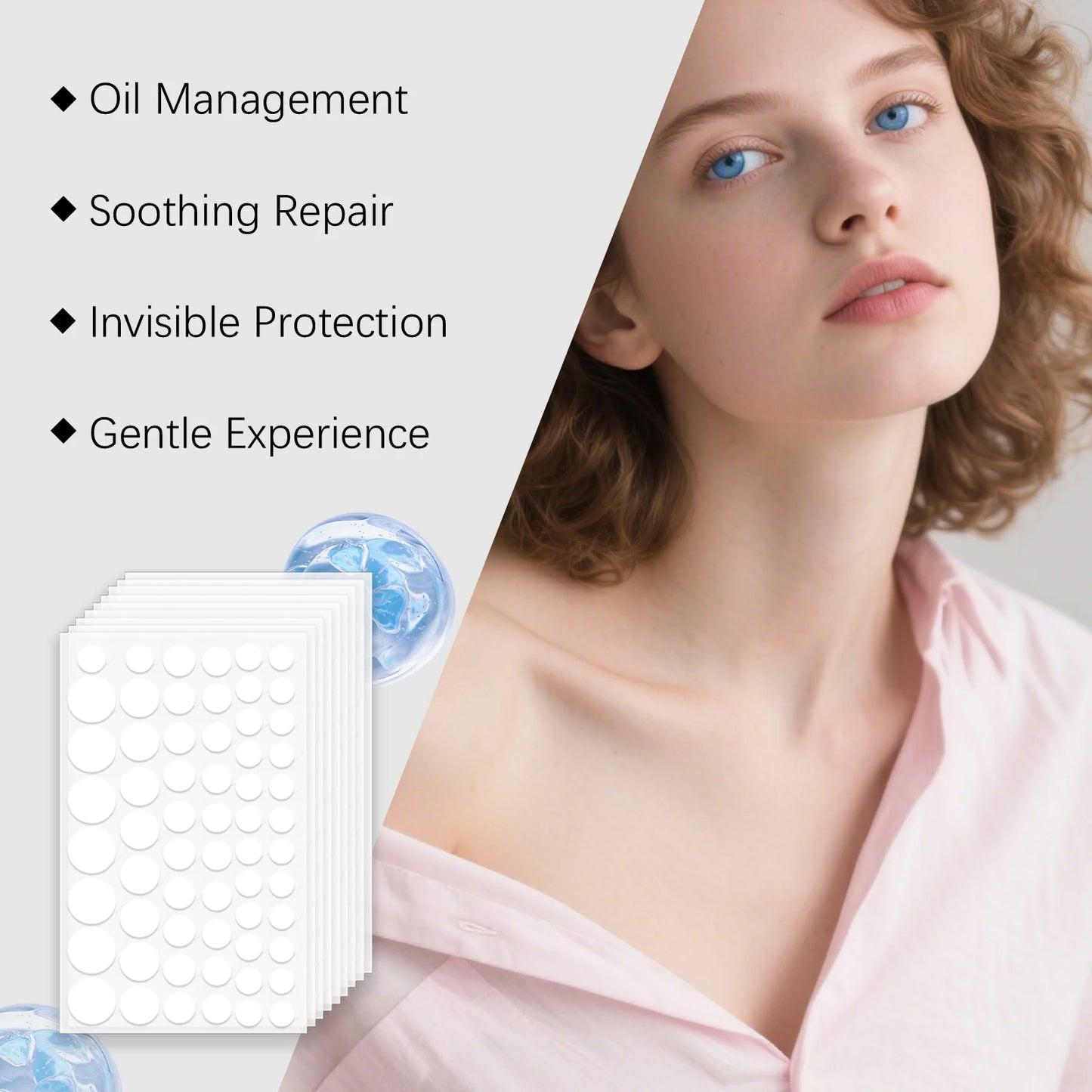 549-Piece Hydrocolloid Pimple Patches – Invisible & Waterproof