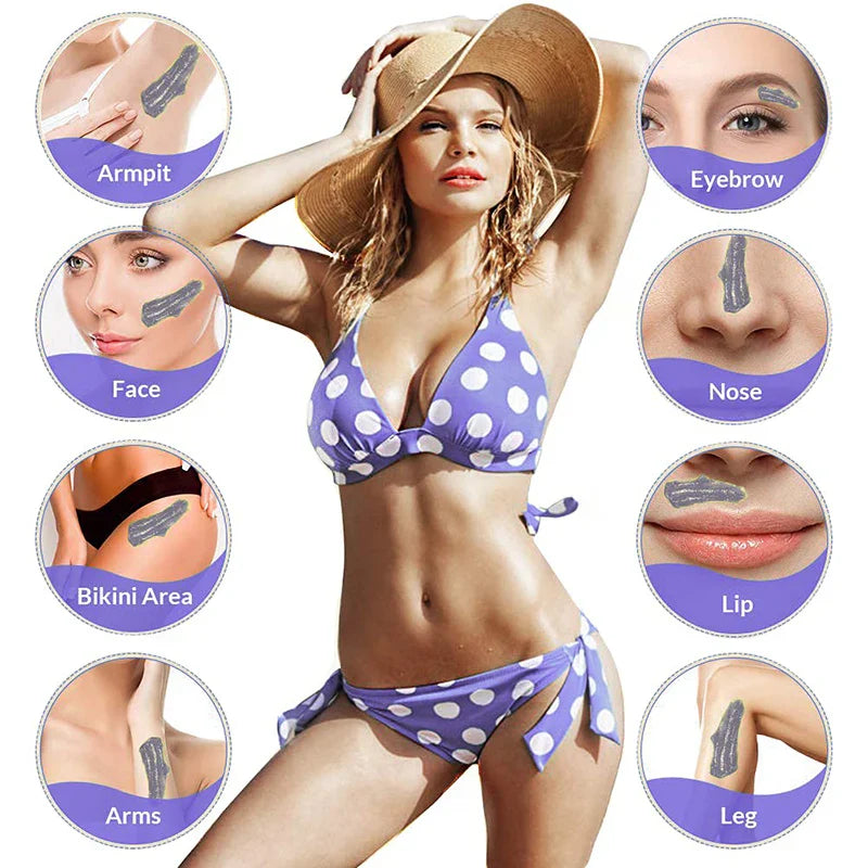 400g Hot Film Wax Beads – Painless Hair Removal Body & Bikini