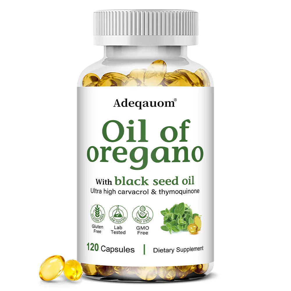 Oil of Oregano Softgels with Black Seed Oil | Immune Support