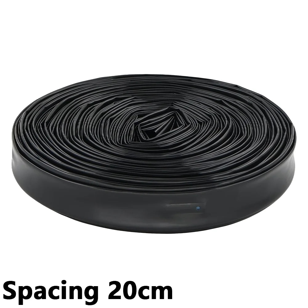 50/100m Drip Tape Watering Farm Agricultural Irrigation Soaker Hose Dripper 16mm PE Tubing Spacing 10-40cm for Garden Greenhouse Peaceful Pleasures Health and Wellness Spacing 20cm 16mm PE Tubing 50m