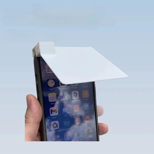 3D Printed Phone Sunshade | Anti-UV Anti-Glare Screen Visor Hood Phone Screen Sunshade Peaceful Pleasures Health and Wellness White