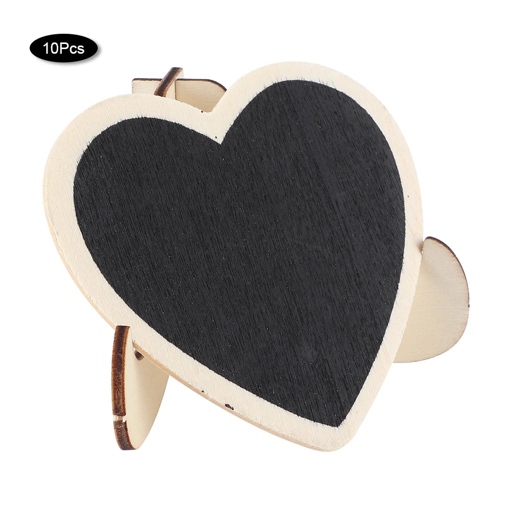 Mini Blackboard Wedding Decoration Heart Shaped Message Board Birthday Parties Event Decorations for Wedding Signs Place Cards Peaceful Pleasures Health and Wellness