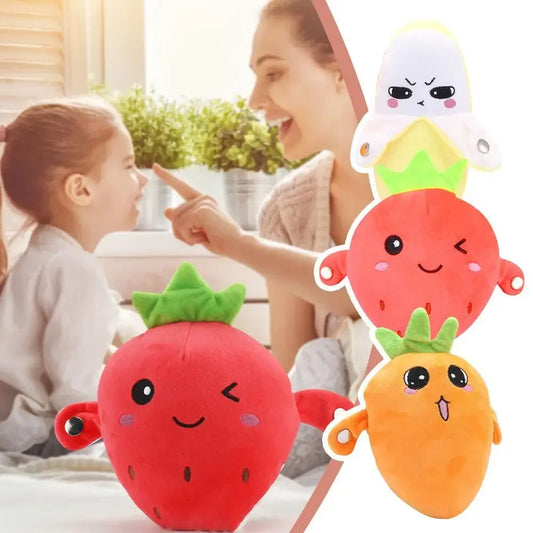 Creative Peculiar Music Rhythm Parent-child Interactive Plush Doll Banana Fruit Induction Toy Cultivate Music Perception Ability Peaceful Pleasures Health and Wellness