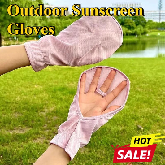 UV Sun Protection Gloves | Breathable Ice Silk, Anti-Slip Cycling Sun Protection Gloves Peaceful Pleasures Health and Wellness