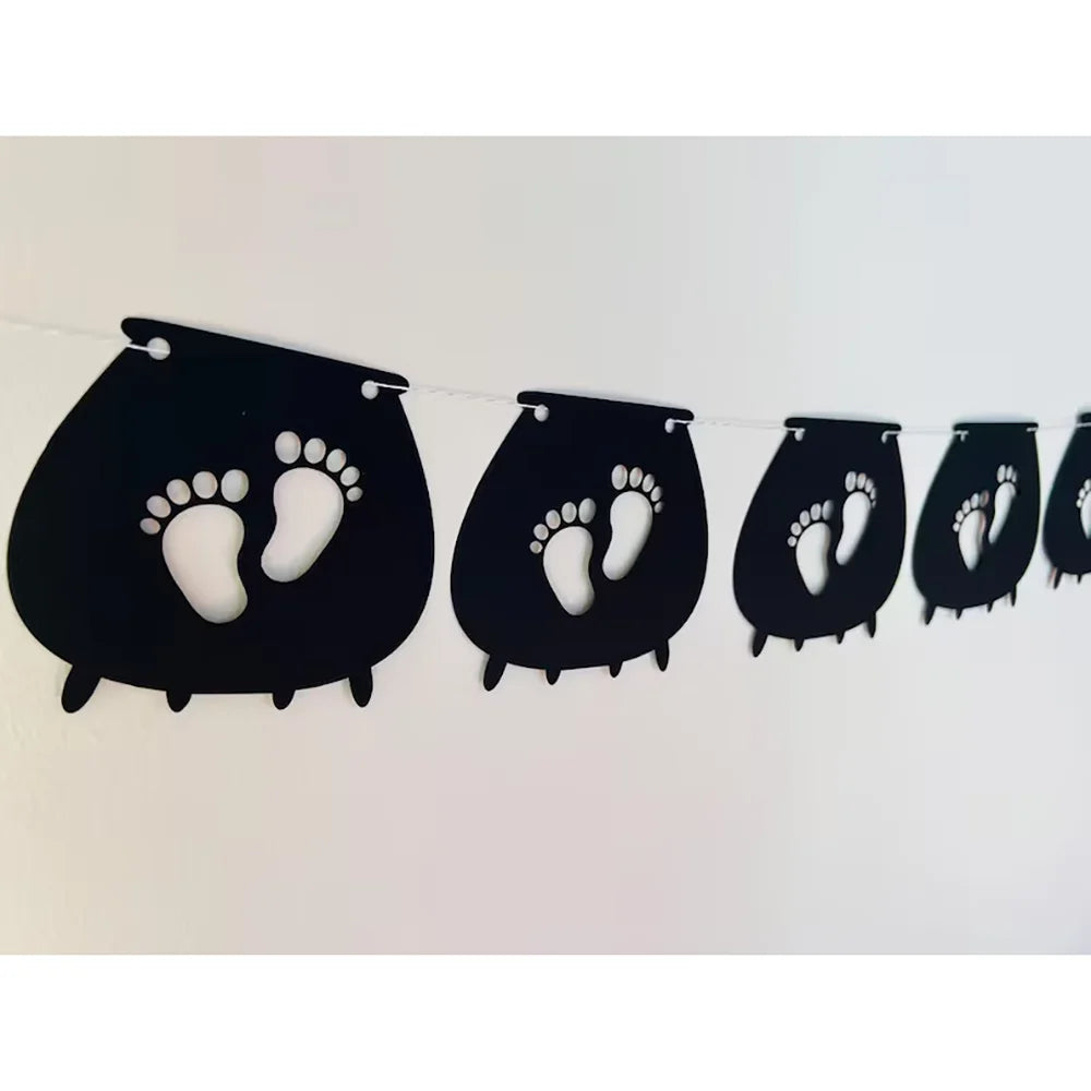 Halloween Baby Shower Banner – A Little Boo Is Due Bunting