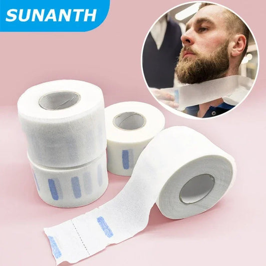 2026 Disposable Barber Neck Paper Professional White Collar Tapes Soft Neck Cover Tissue Practical Hairdressing Salon Tools Peaceful Pleasures Health and Wellness