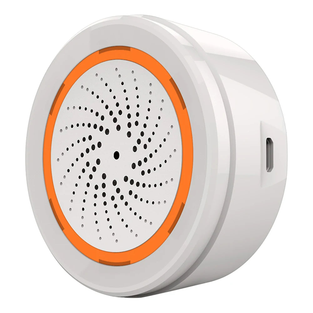 Smart Siren Alarm Tuya Zigbee Sound Light Sensor Smart Alarm Siren App Remote Control Home Security Protection System Peaceful Pleasures Health and Wellness
