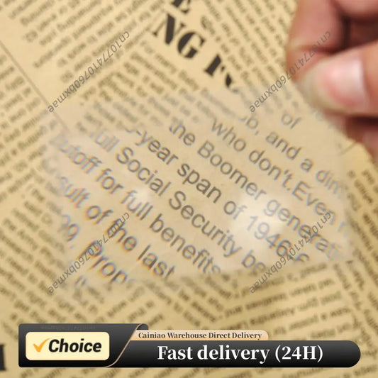 10-100PCS 3 X Magnifier Magnification Magnifying Lens Transparent Magnifier Handheld Magnifying Glass Reading Magnifier Peaceful Pleasures Health and Wellness