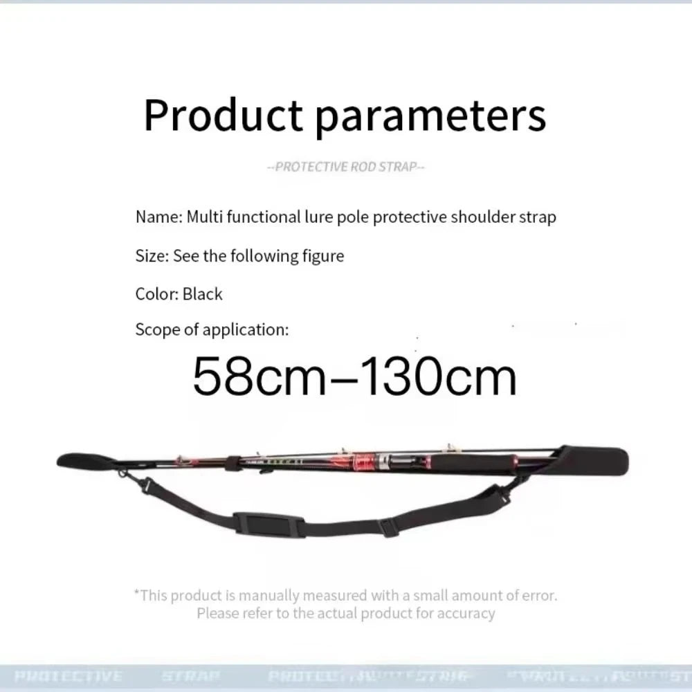 Adjustable Neoprene Fishing Rod Holder Strap & Protector