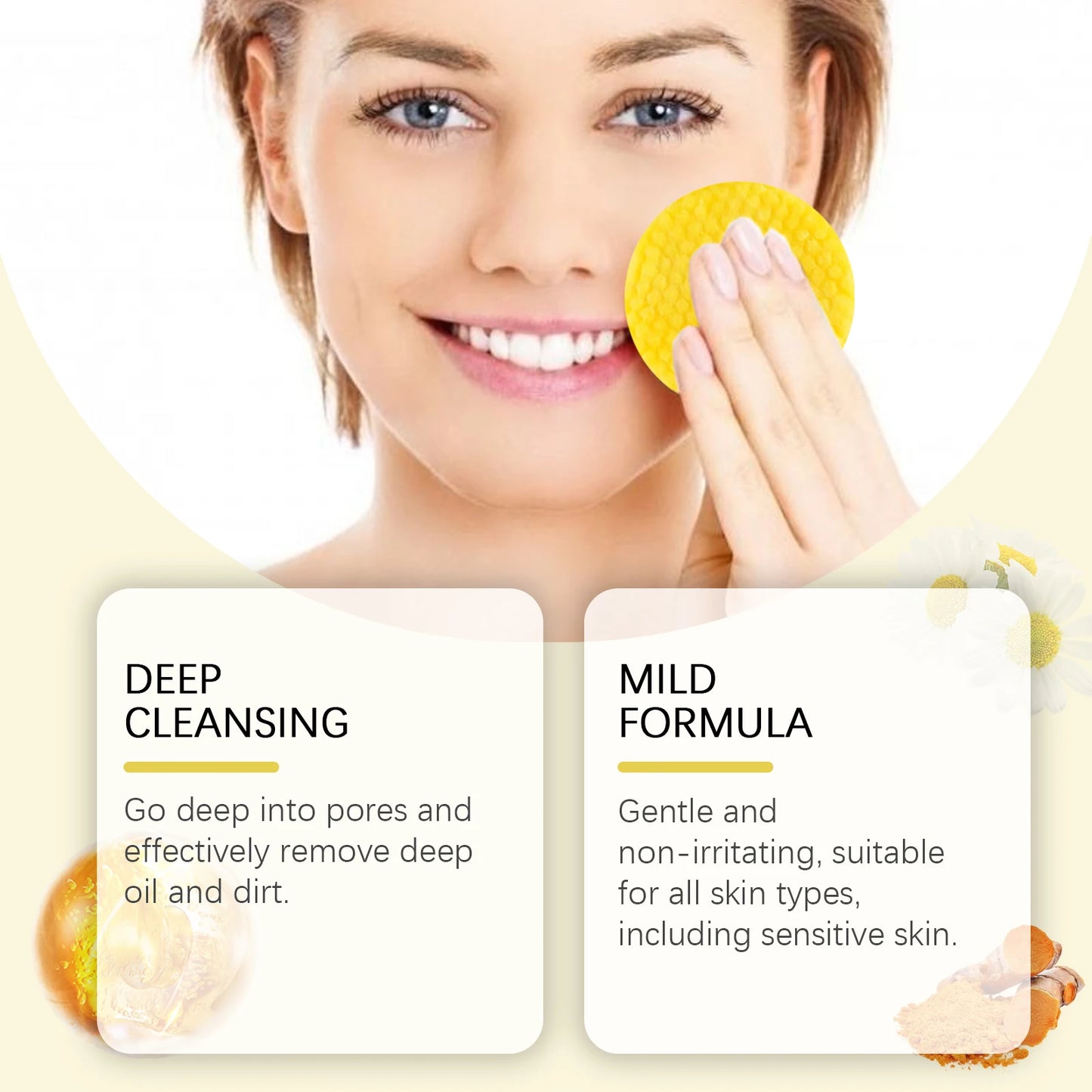Turmeric Kojic Acid Cleansing Pads – Exfoliate & Brighten (40ct)