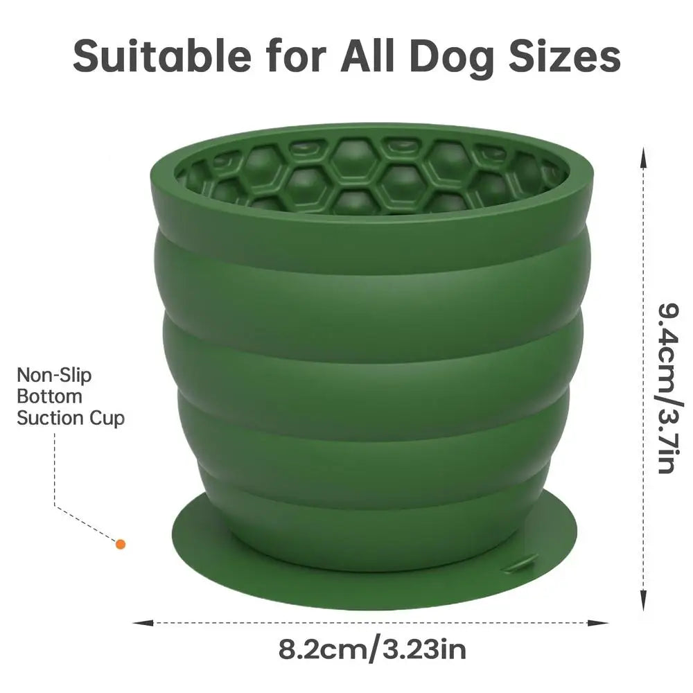 Silicone Slow Feeder Dog & Cat Bowl | Anti-Slip Maze Dish