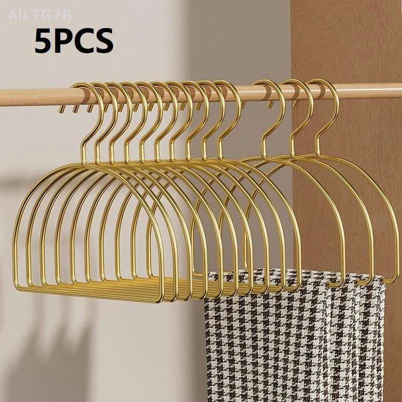 5-Pack Gold Half Round Scarf Hangers | Closet Organizer