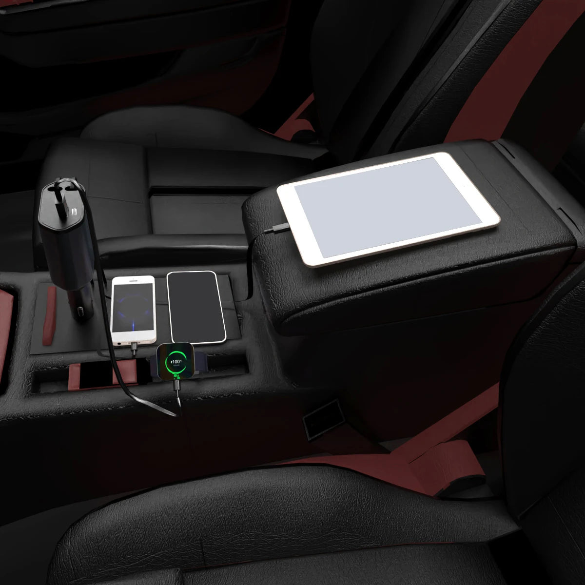 4-in-1 PD 30W Retractable Car Fast Charger | USB-C Lightning