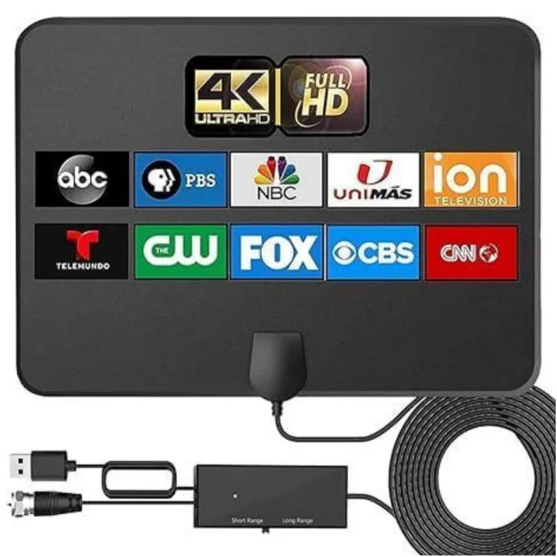Indoor HD Digital TV Antenna 4K 1080P DVB-T2 Mini Mesh
