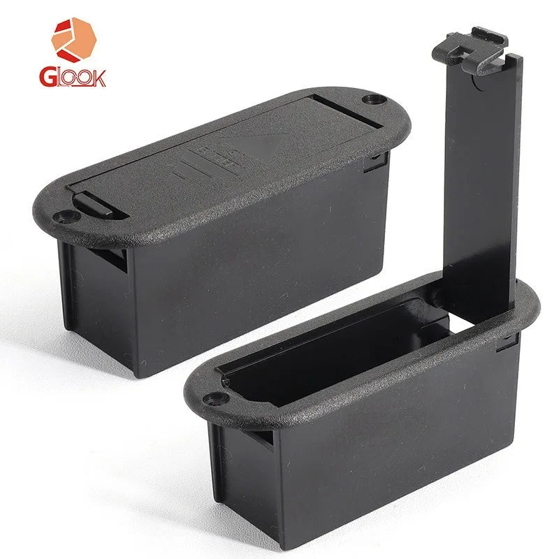 Electric Guitar Batterybox Oval 9V Batterycover Battery Compartment