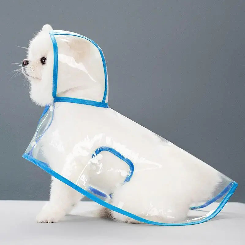 Transparent Waterproof Dog Raincoat XS–4XL | Clear PVC Pet Coat