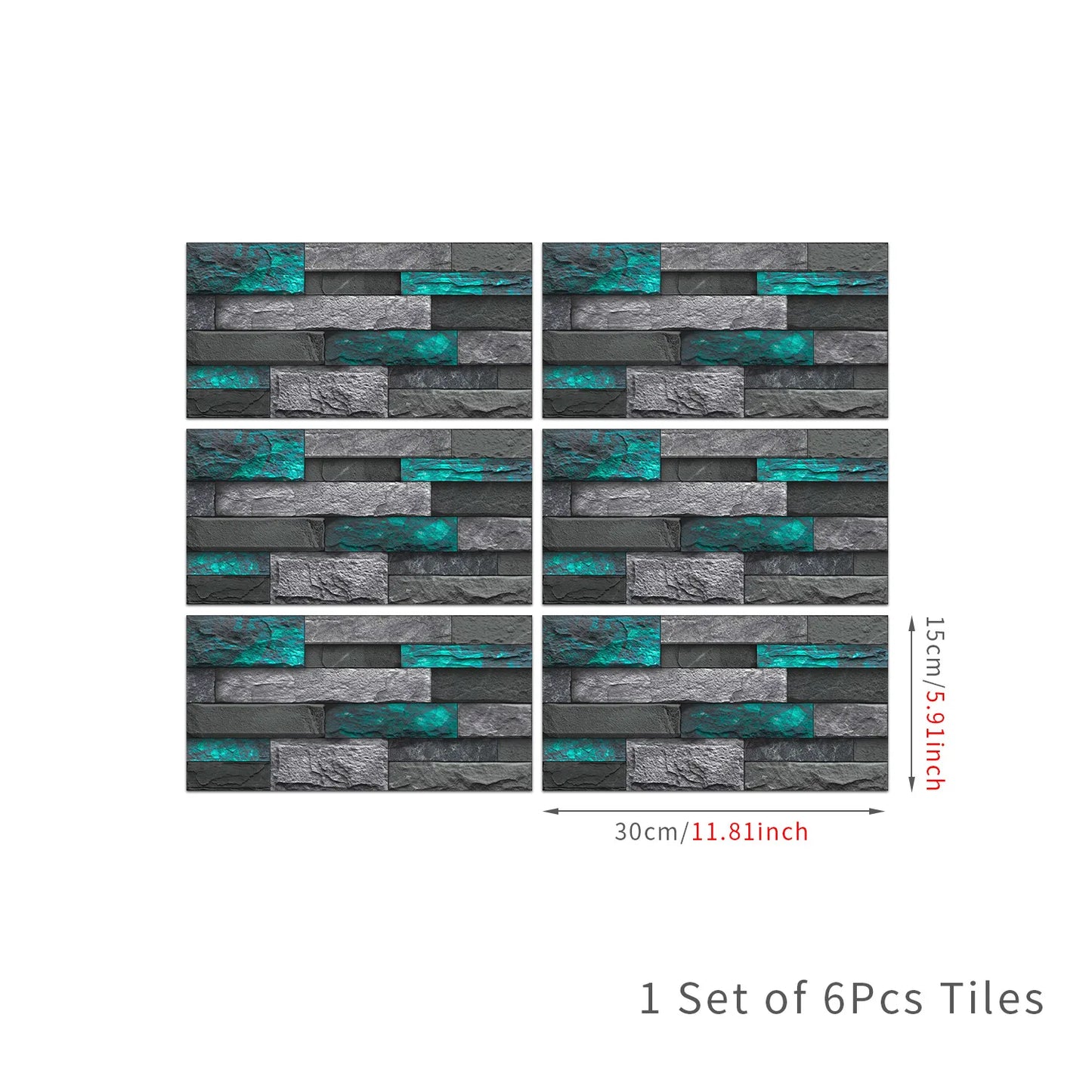 New stone-patterned crystal self-adhesive wall film for kitchen and bathroom, waterproof and moisture-proof wallpaper Peaceful Pleasures Health and Wellness FG-L8 6PS