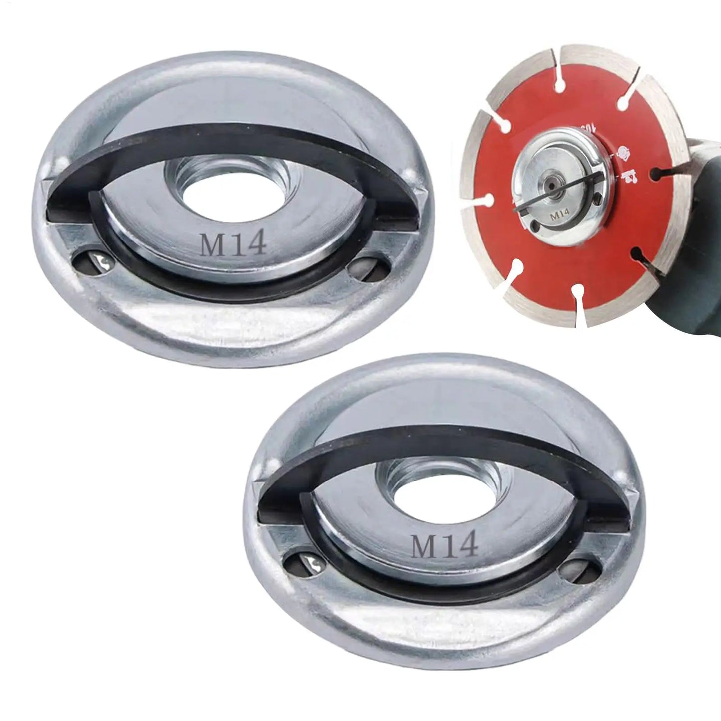 M14 Anti-Slip Flange Nut 2-Pack – Angle Grinder Lock Nut Set