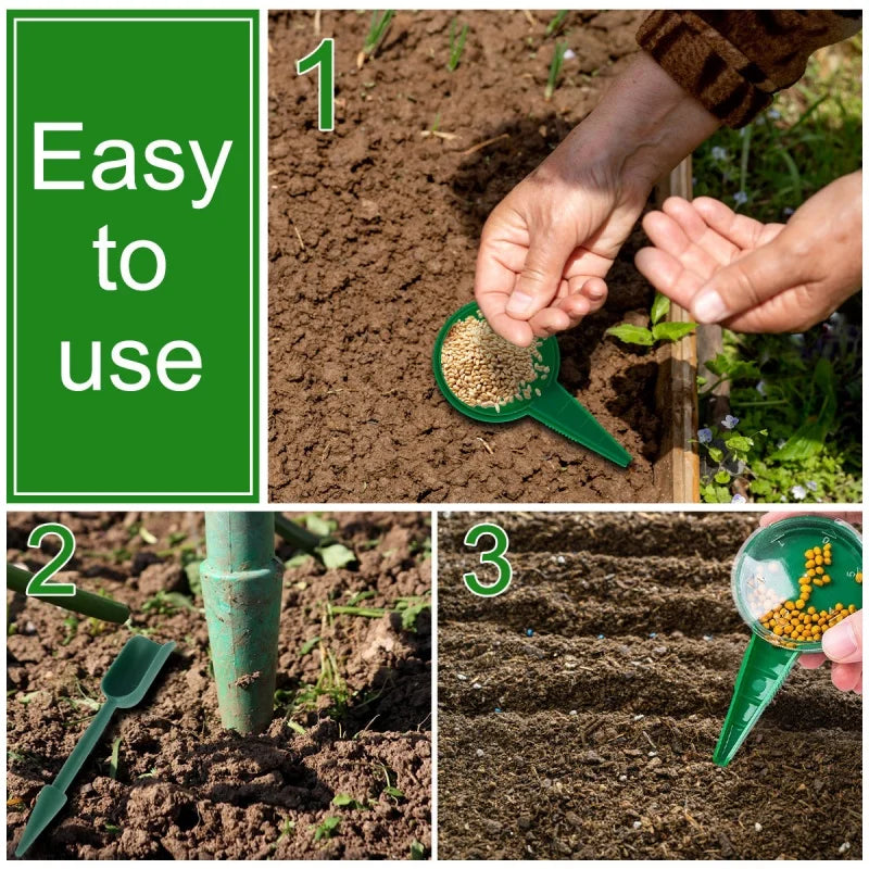 Manual Seed Sower & Planter Set – Adjustable Depth & Spacing