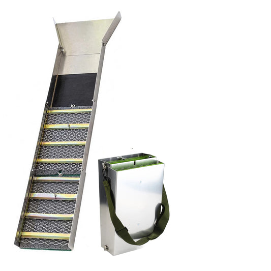 Folding Gold Sluice Box Aluminum Alloy Portable Mining Chute Panning Peaceful Pleasures Health and Wellness Default Title