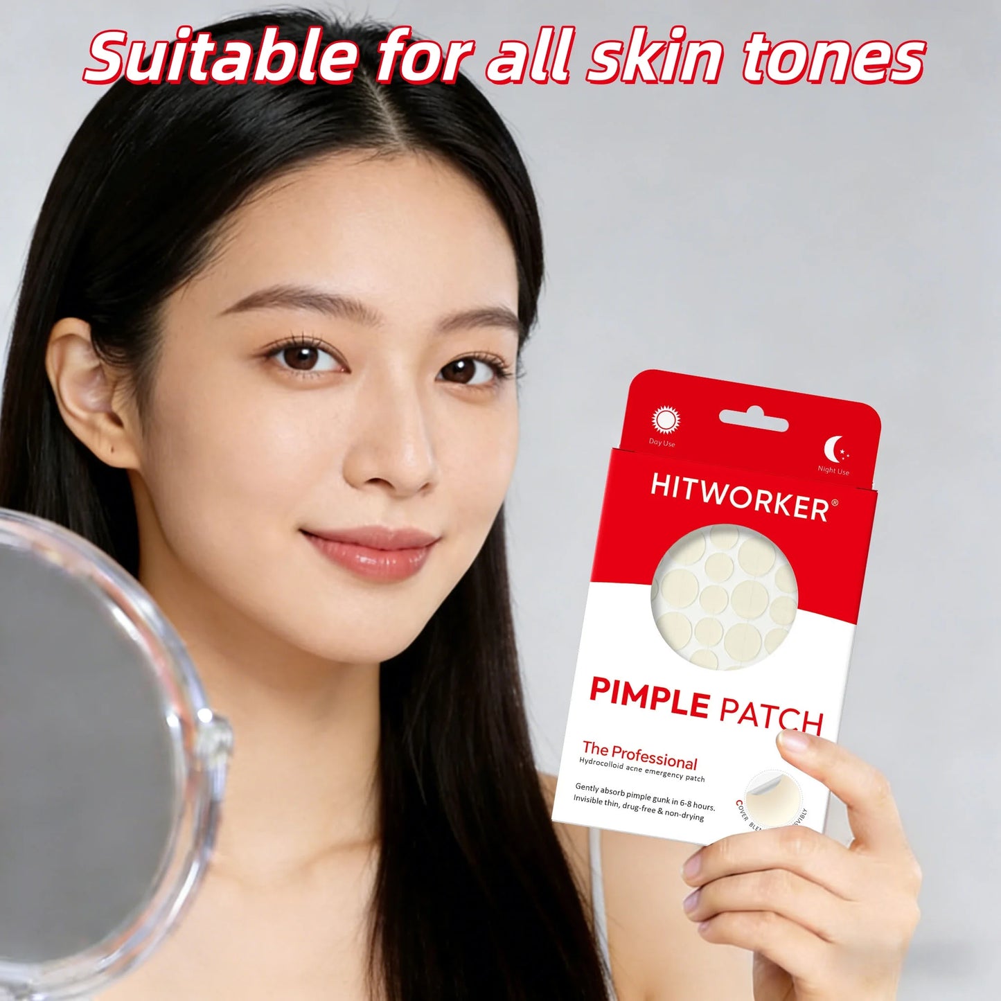 Invisible Waterproof Hydrocolloid Acne Patches – All Skin Types